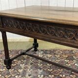 Late 19th century Gothic style oak desk
