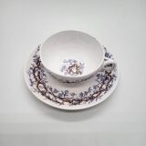 Sarreguemines Porcelain Tea Cup and Saucer
