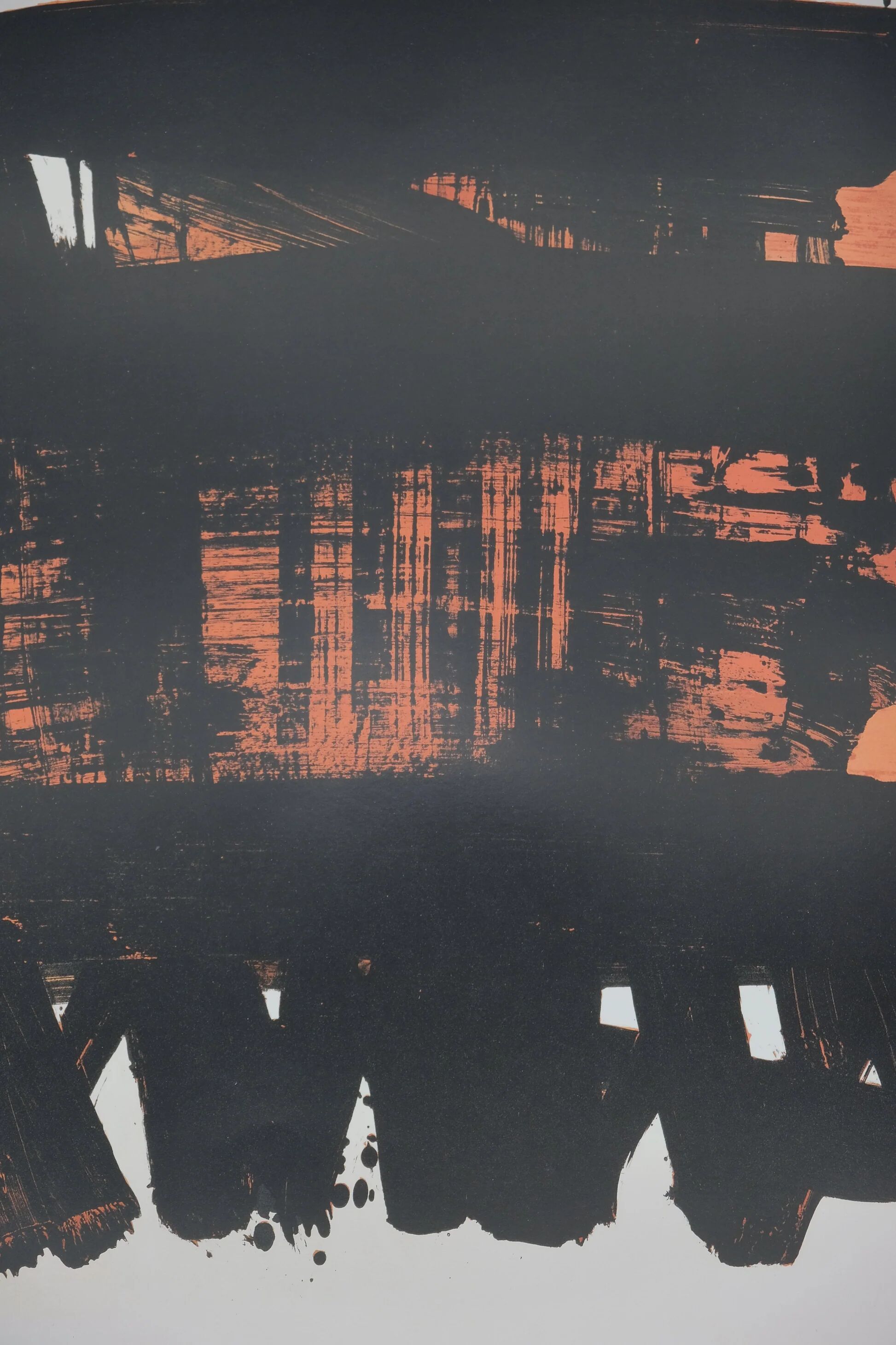 Pierre Soulages: Lithograph No. 22 - Original signed poster