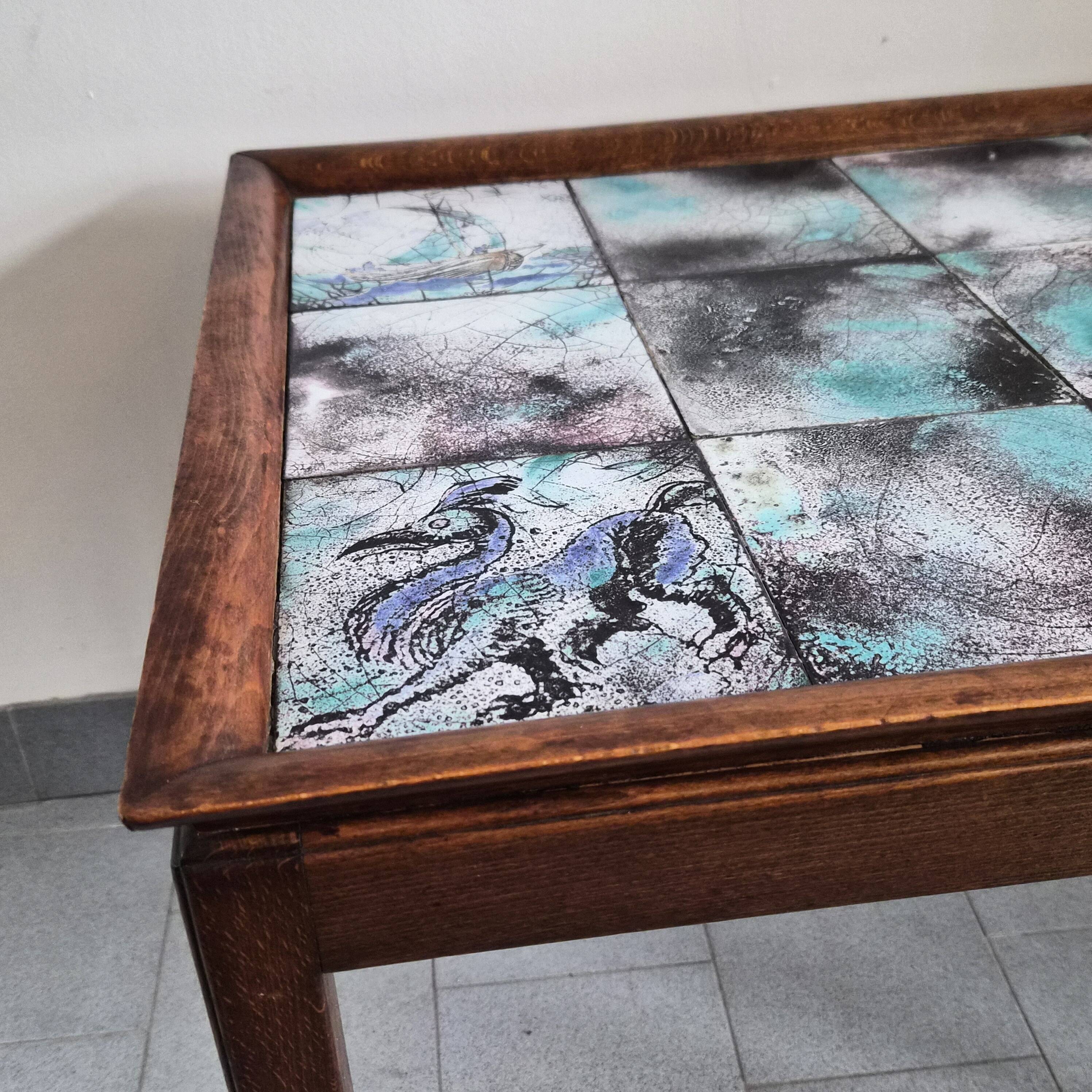 Scandinavian side table by Frits Henningsen 1940