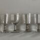 Set de 6 verres de table à pied mi 19e assortis