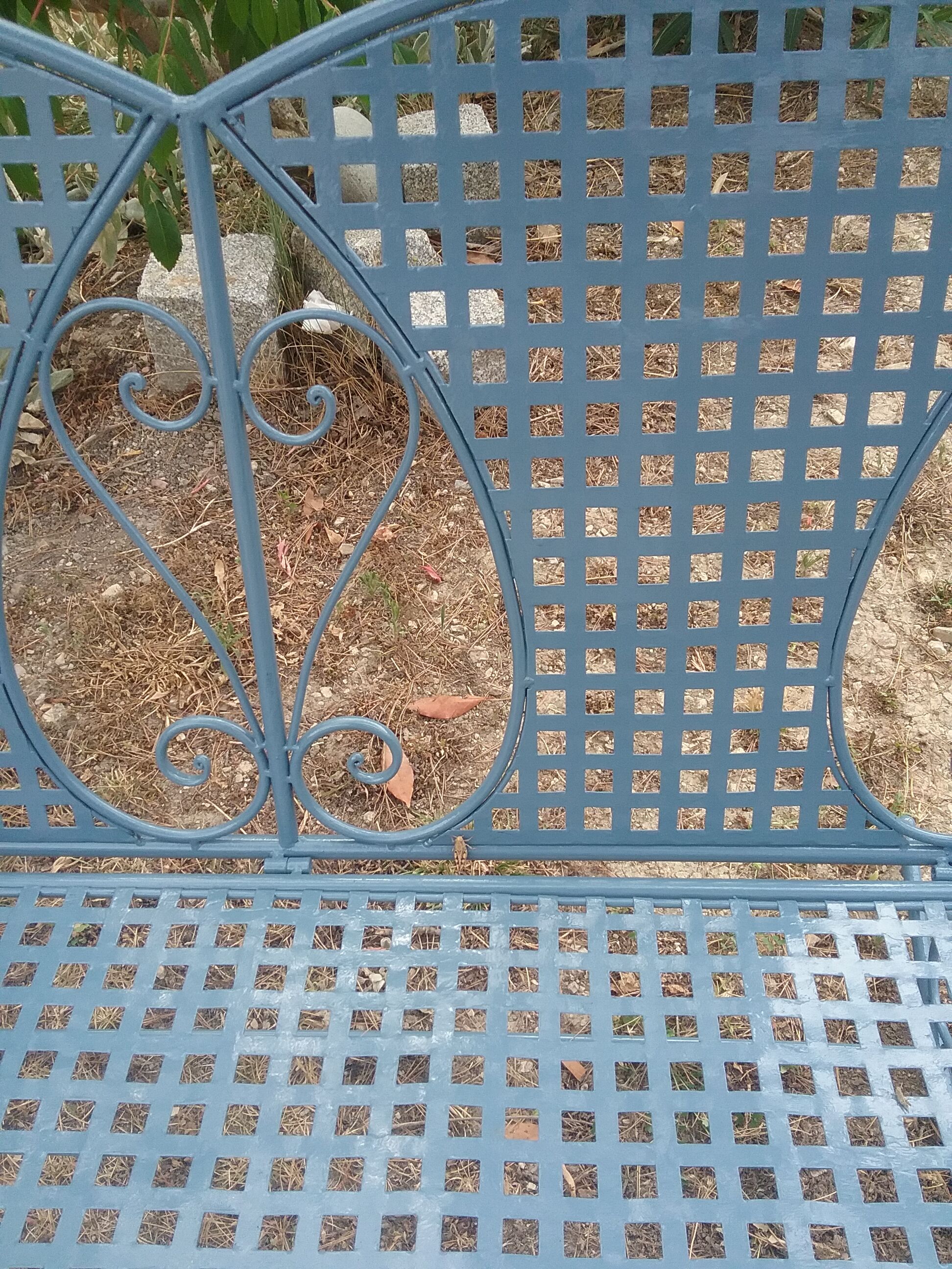 Large wrought iron rocking chair