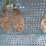 Large wrought iron rocking chair