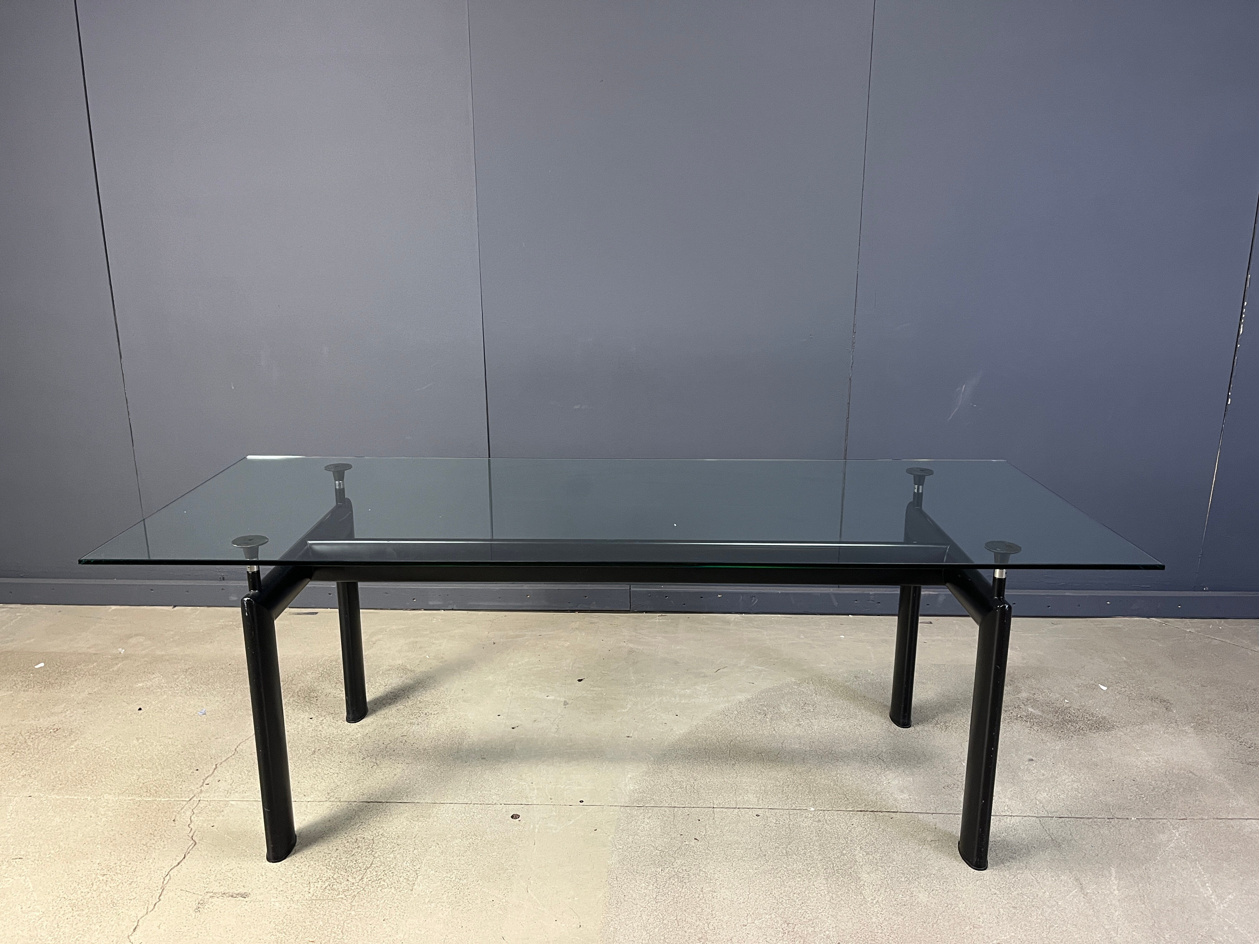 Vintage LC6 dining table by Le Corbusier for Cassina, 1990s