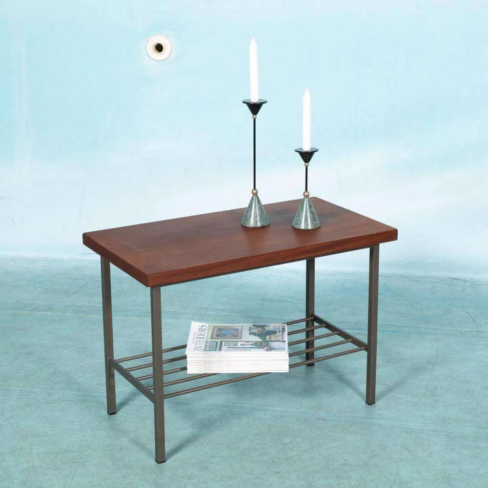 Vintage teak side table for TV/audio, 1960s in teak.