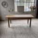 1950s oak butcher's farm table