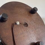 1940s floor lamp in turned wood