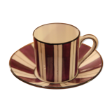 Limoges porcelain mocha cup and saucer