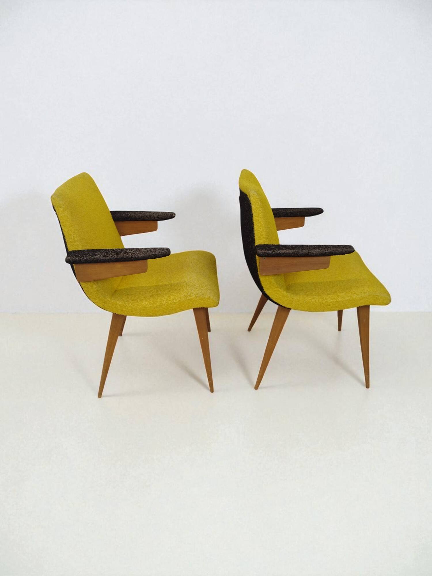 Vintage Scandinavian Armchair Design Duo