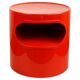 Table en plastique rouge par Emma Gismondi pour Artemide Italie