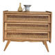 Commode Vintage Bois et Rotin