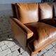 Rare Fredrik Kayser 4-seater sofa in cognac leather Model 807