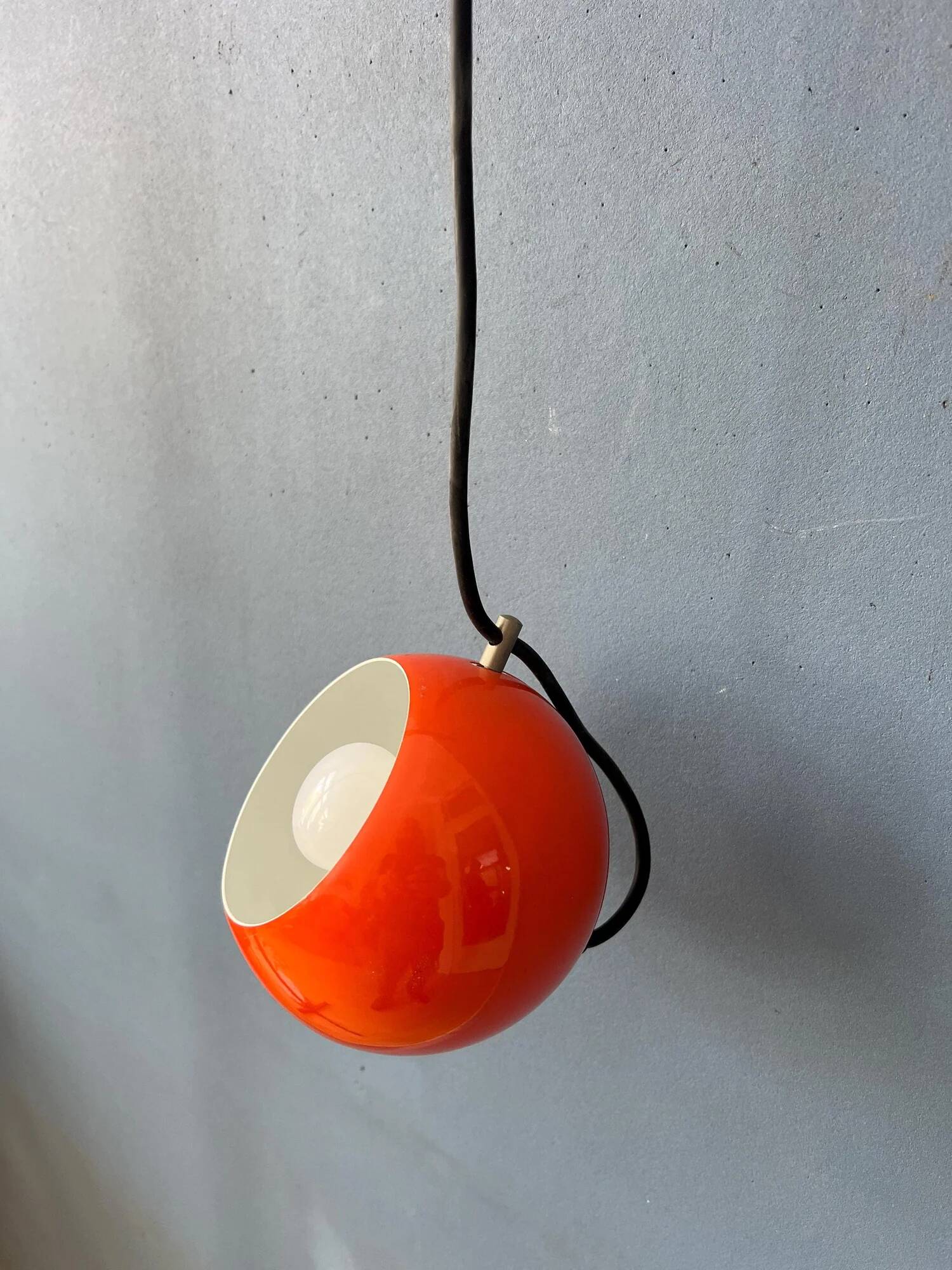 Small red adjustable Artimeta eyeball pendant lamp