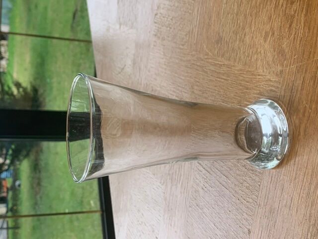 9 glass transparent bistro vintage 1970