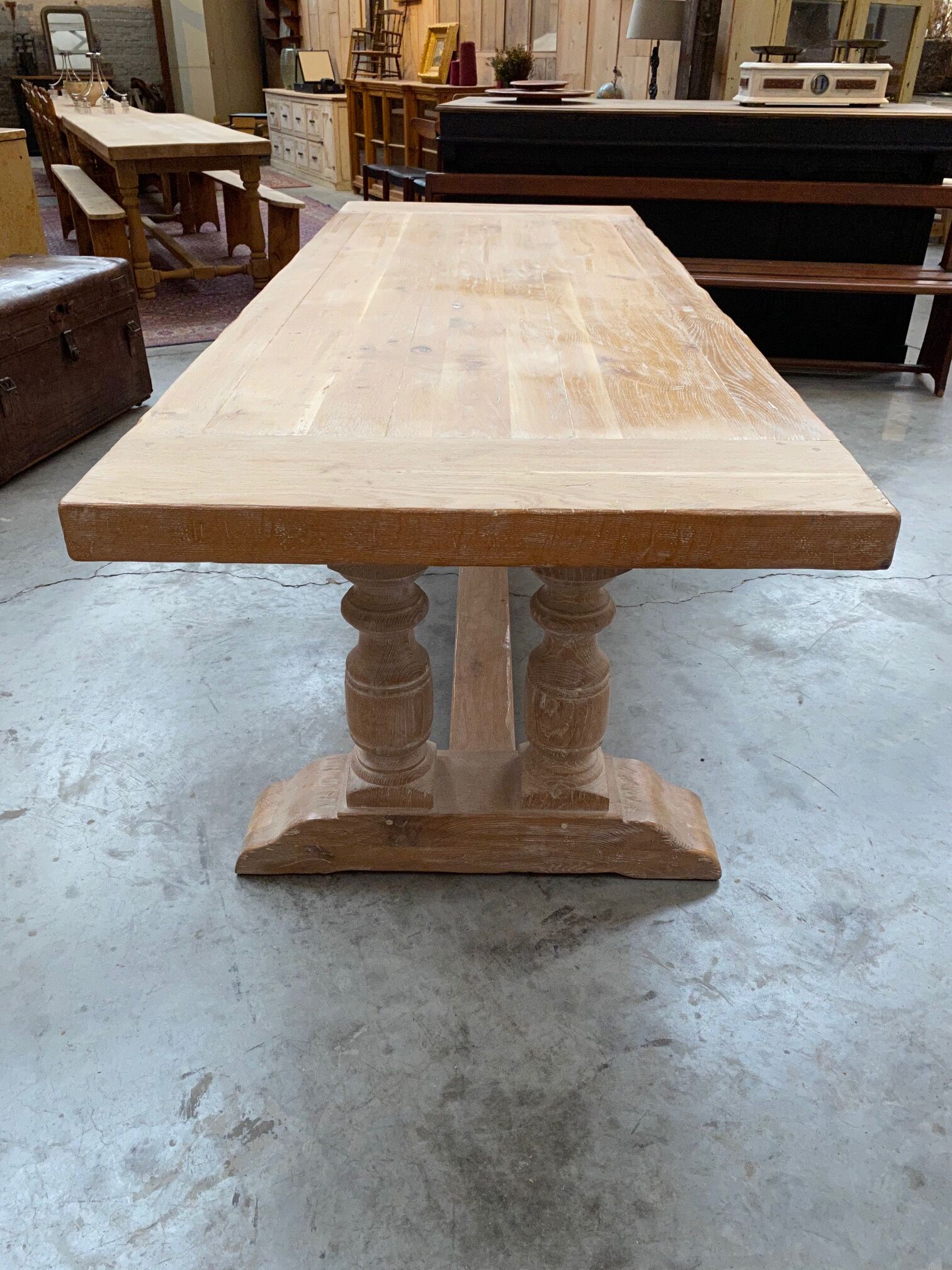 Oak farmhouse table