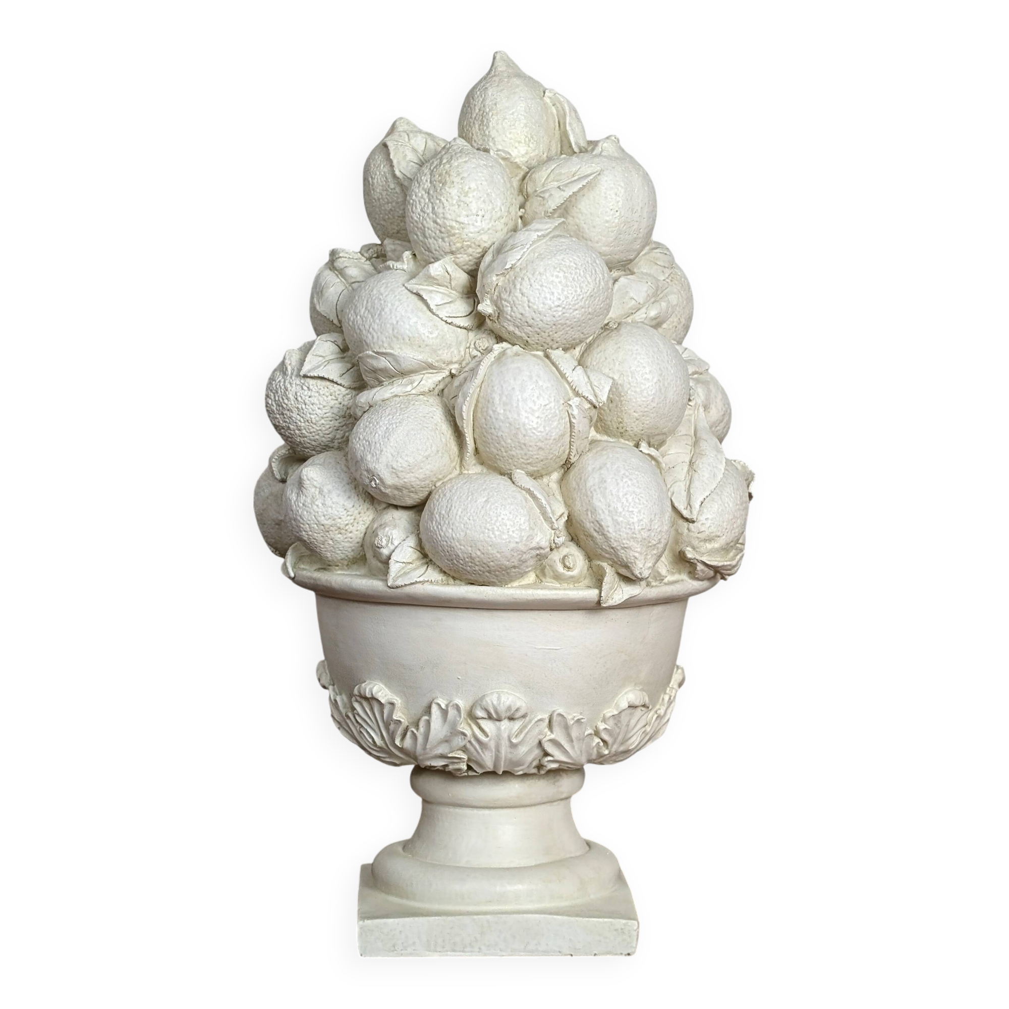 Plaster "lemon" bowl