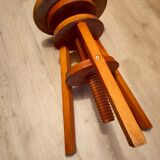Tabouret vis en bois