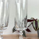6 Arques crystal champagne flutes, Louvre model