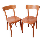 Scandinavian bistro chairs in turned wood, Baumann style