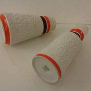 Space Age Op Art Vases from Royal KPM, 1960s, Set of 2