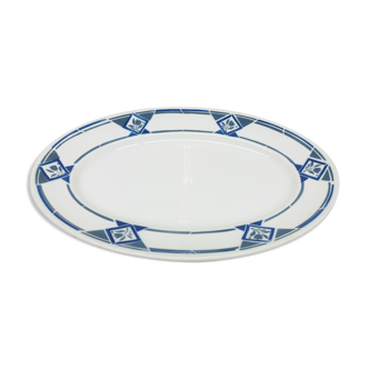 Plat ovale Badonviller Art Déco