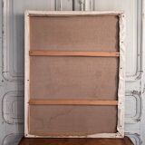 Oil on canvas by Véronique Maude Fini, woman descending a staircase.