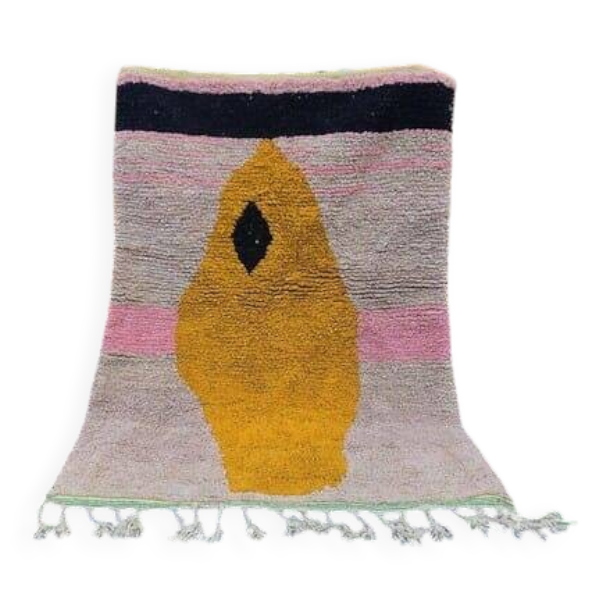 Berber wool rug, size 100 x 200 cm