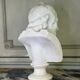Marble bust, Voltaire after Jean Antoine Houdon, 19th-century copy.