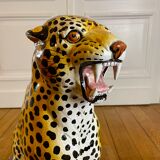 ceramic leopard, Italy, 1970