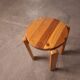 Tabouret en pin vintage