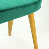 Dining Chairs By Oswald Haerdtl In Velvet For Ton, Czechoslovakia 1950s, Set Of 4