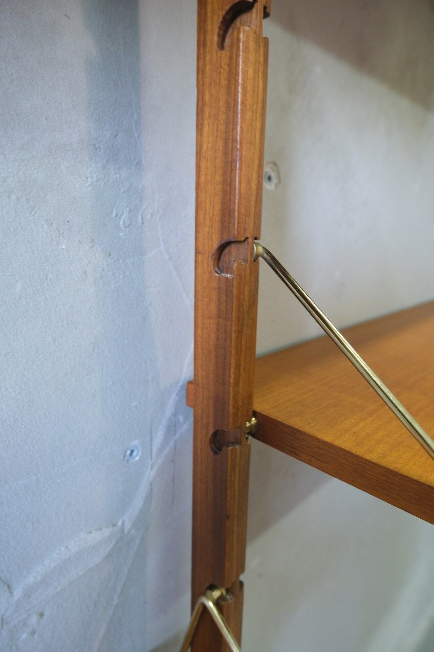 Mid-century modular teak wall unit by john texmon for blindheim mobelfabrik, norway, 1960s