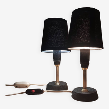 Pair of bedside lamps