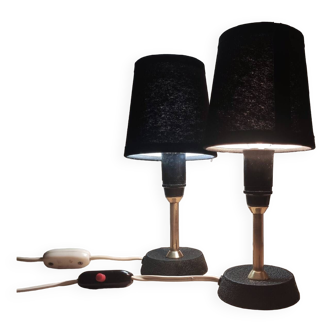 Pair of bedside lamps