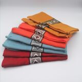 Huit serviettes de table vintage