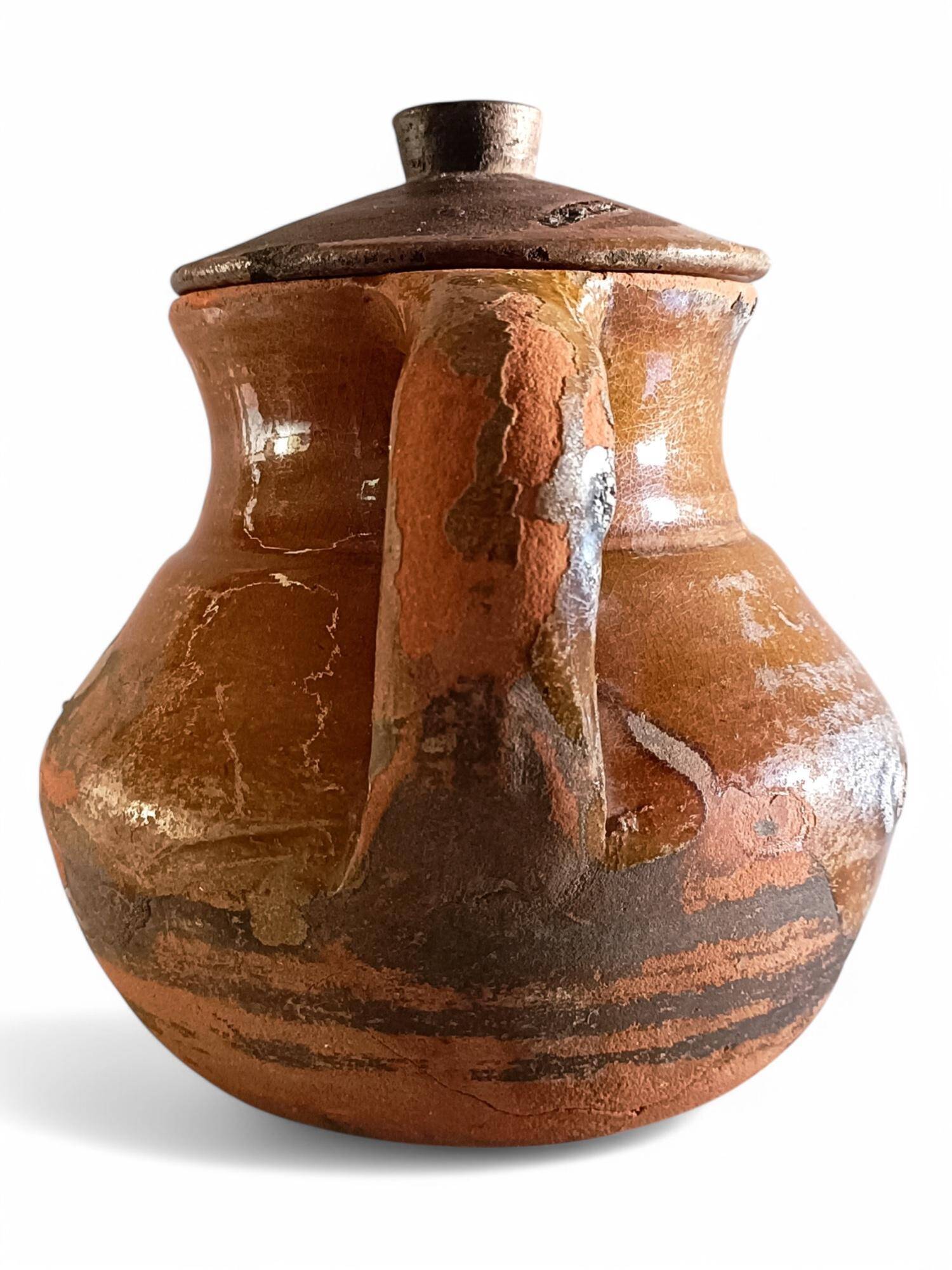Rustic Terracotta Cooking Olla, Hand-Crafted, Spanish, 19th Century