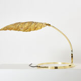 Lampe Rhubarbe en laiton par Tommaso Barbi 1970