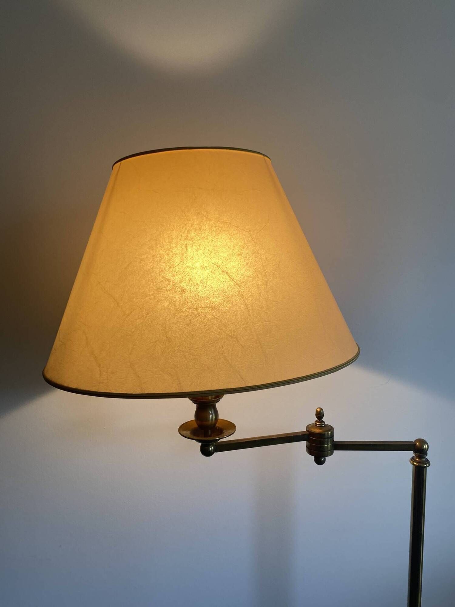 Reading lamp, floor lamp, adjustable arm lamp.
