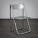 "Tamara" perforated metal folding chair by Arrben Italy (1980s)