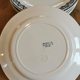 Service of 8 vintage flat plates in Earth of Iron earthenware, Salins factory, Primerose model
