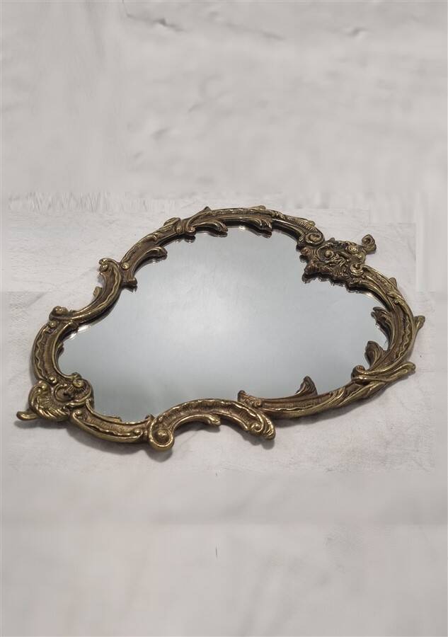 Brass mirror