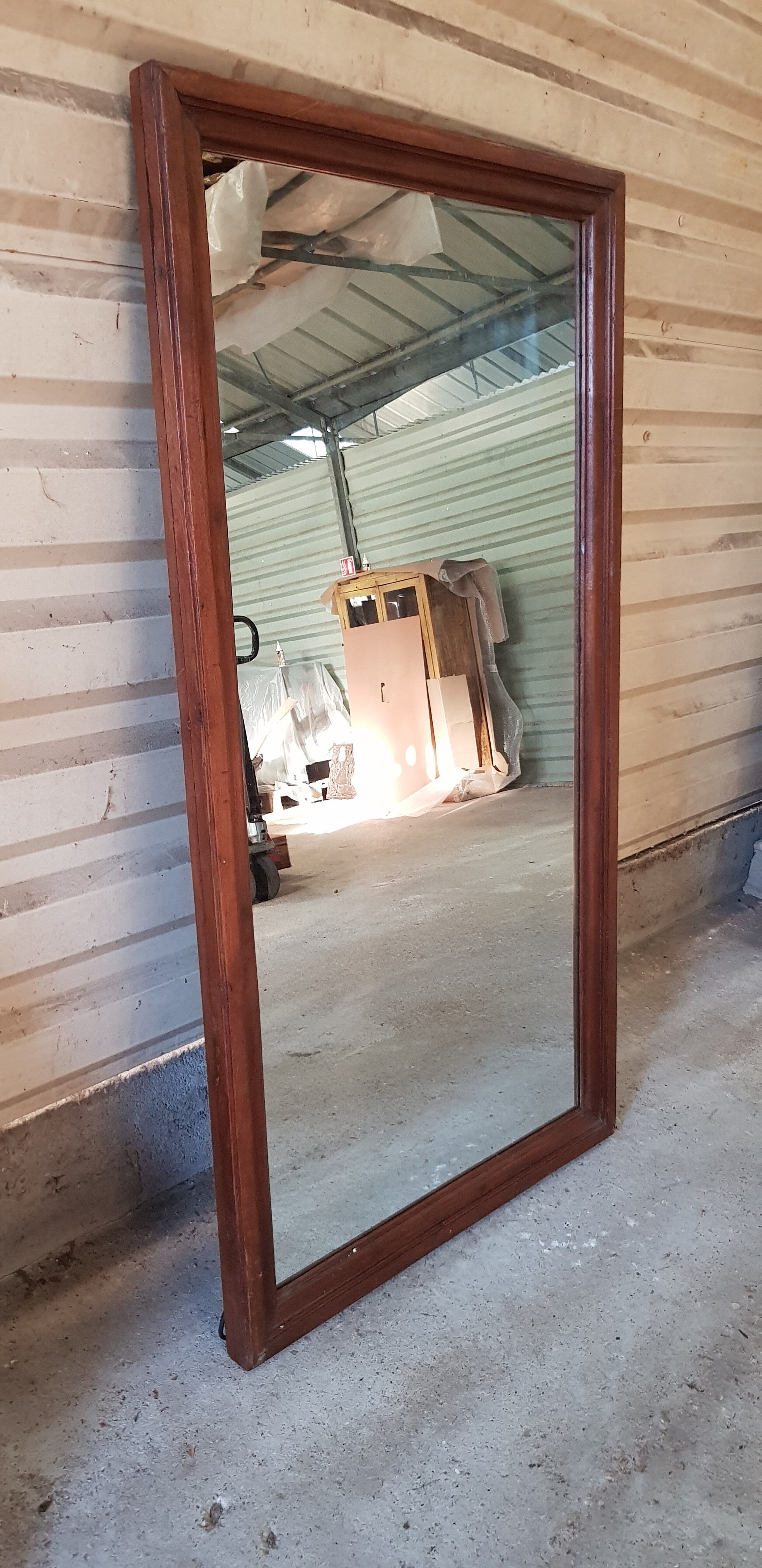 Miroir en teck birman - 156x83cm