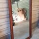 Miroir en teck birman - 156x83cm