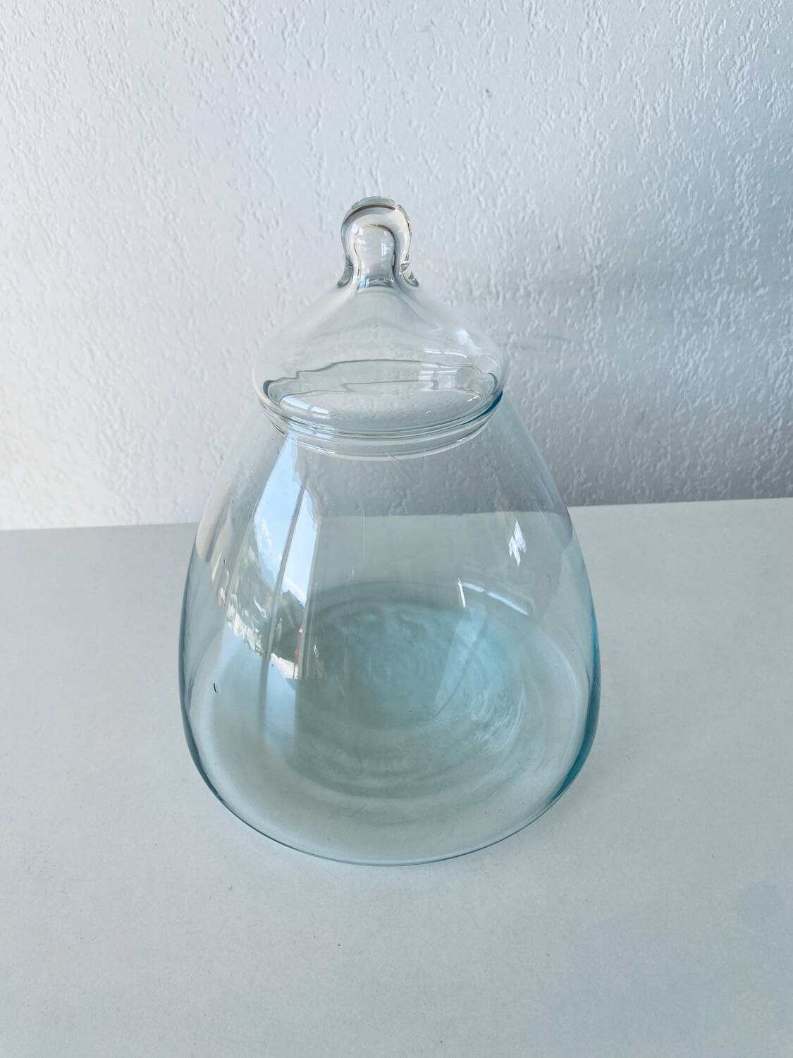 Large glass bottle, apothecary candy box