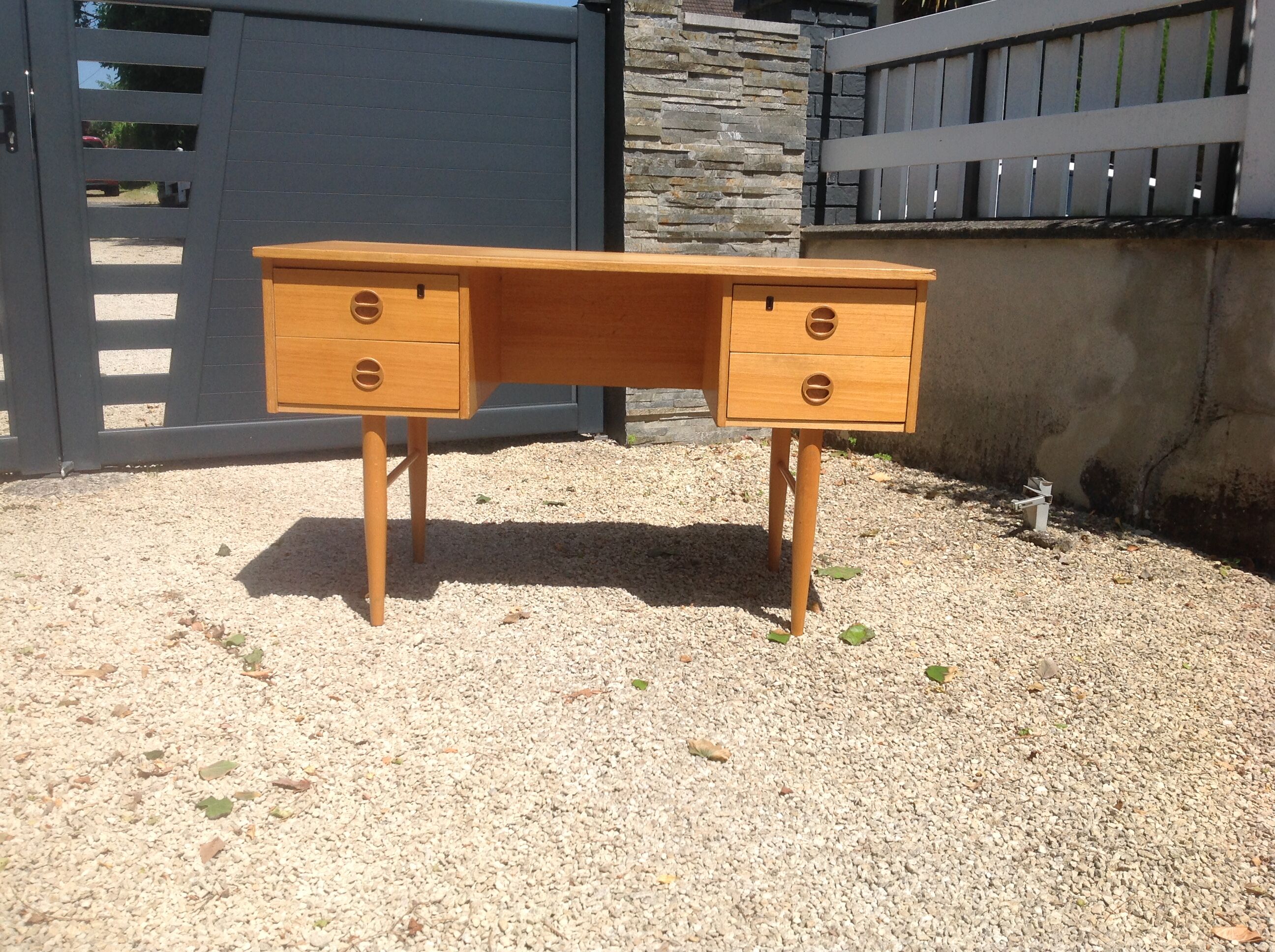 Scandinavian style desk GDR vintage