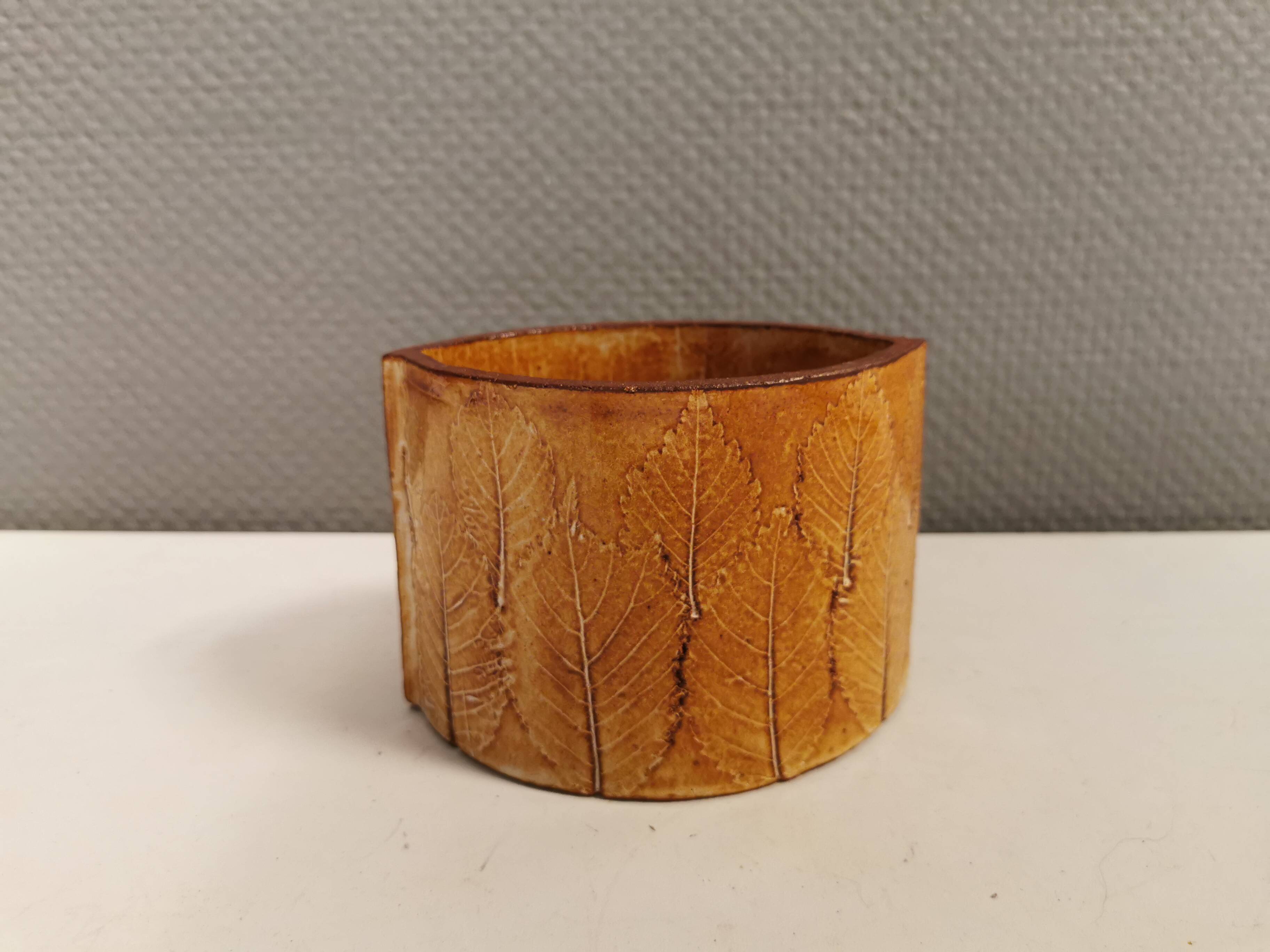 Ceramic vase, from charlotte basse denmark (signed at the bottom)