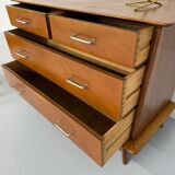 Ancienne commode vintage design français des années 50 pieds compas