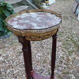 Antique Louis XVI style side table with marble top