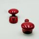 Pair of Red Wall Hooks by Carlo Bartoli, 1970s