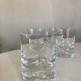 Set of 4 glasses bubble whiskey cups 1970